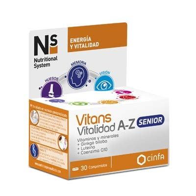 Nutritional System Vitans Vitalidad A-Z Senior 30 Comprimidos