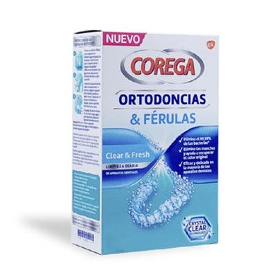 Corega Ortodoncias y Ferulas Limpieza Diaria 36 Tabletas