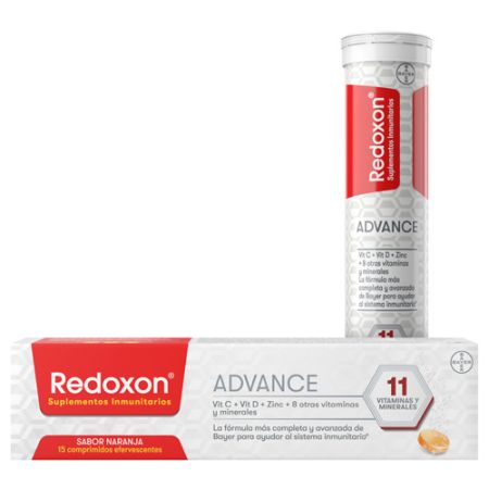 Redoxon Advance Sabor Naranja 15 Comprimidos Efervescentes
