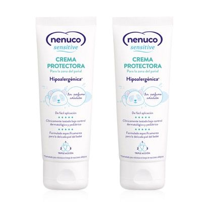 Nenuco Sensitive Crema Pañal Protect Hipoalergenica Duplo 2x100ml