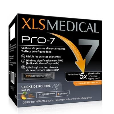 XLS Medical Pro7 Perdida de Peso Sabor Piña 90 Sticks