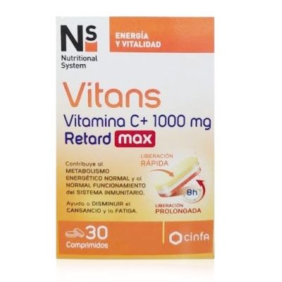 Nutritional System Vitans Vitamina C+ 1000mg Retard Max 30 Comp