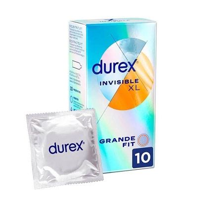 Durex Preservativo Invisible XL Ultra Fino 10 Uds