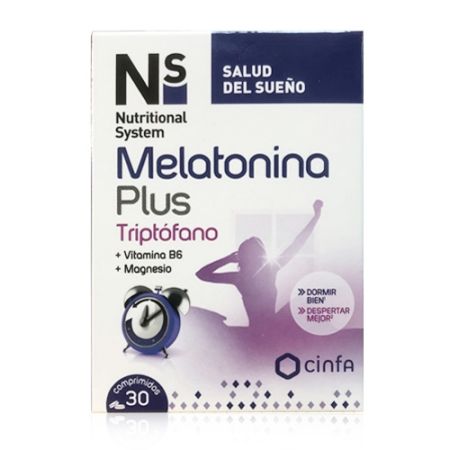 Nutritional System Melatonina Plus Triptofano 30 Comprimidos