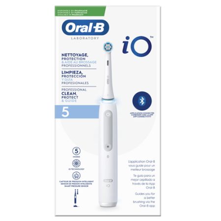 Oral-B iO Cepillo Electrico Limpieza Proteccion Guia 5 Blanco