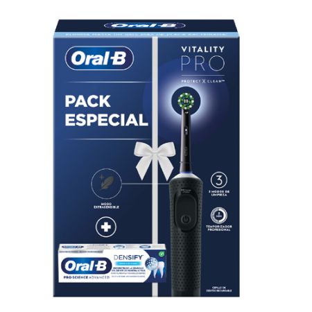 cepillo dental eléctrico negro Vitality Pro