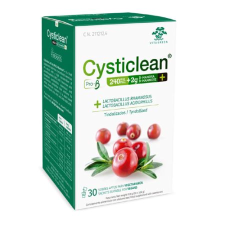 Cysticlean Pro-B 240mg PAC+ 2g D-Manosa+ 30 Sobres