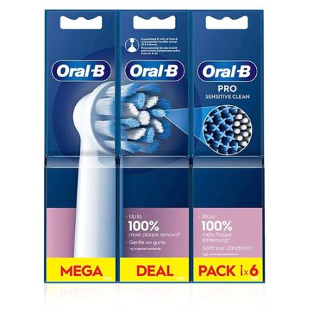 Oral-B PRO Recambio Cepillo Electrico Sensitive Clean 6 Uds