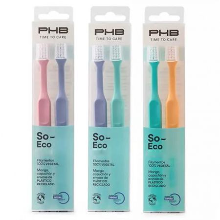 PHB Time To Care So-Eco Cepillo Dental Suave 2 Uds