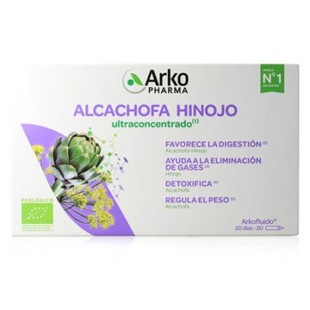 Arkofluido Alcachofa Hinojo Ultra Concentrado 20 Ampollas