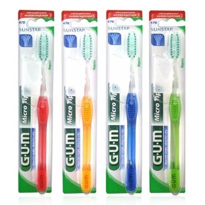 Gum 470 Microtip Cepillo Dental Adulto Mediano Auave