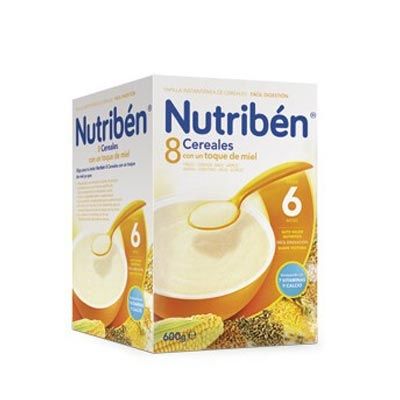 Nutriben 8 Cereales con un Toque de Miel y Leche Adaptada 600gr