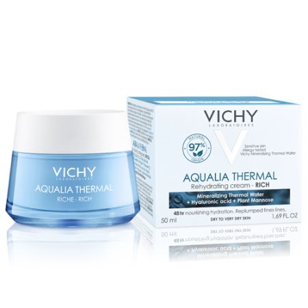 Vichy Aqualia Thermal Crema Rica Rehidratante Piel Muy Seca 50ml