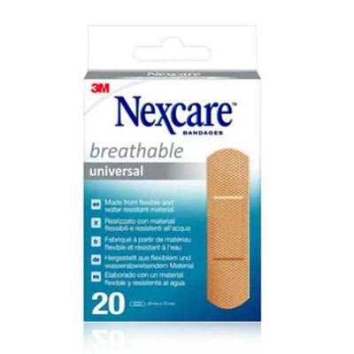 Nexcare Plastico 20 Tiras 19x72mm