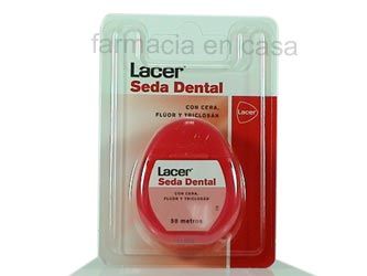 Lacer Seda dental cera fluor triclosan 50m
