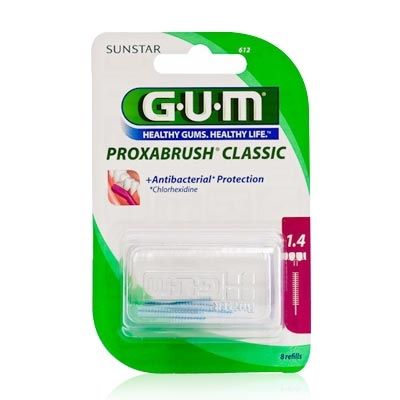 Gum Proxabrush 612 Cepillo Interdental Cilindrico 8 Recambios