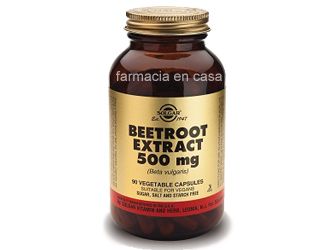 Solgar Remolacha extracto 500mg (beta vulgaris) 90 cápsulas