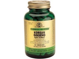 Solgar Ginseng coreano. raiz. 60 cápsulas vegetales