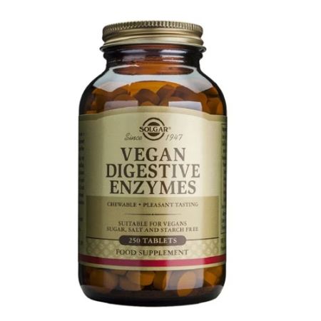 Solgar Vegan Enzimas Digestivas 250 Comprimidos