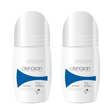 Clenosan Desodorante Roll-On Natural S/Alcohol Duplo 2x75ml