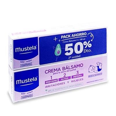 Mustela crema balsamo pañal duplo 2x100ml - Farmacia en Casa Online