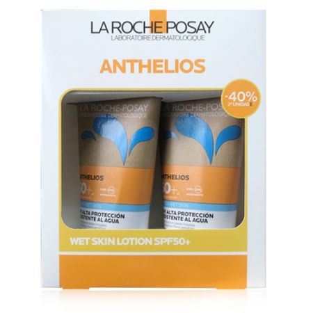 Anthelios XL Spf50+ Gel Wet Skin Duplo 2x200ml. La Roche Posay