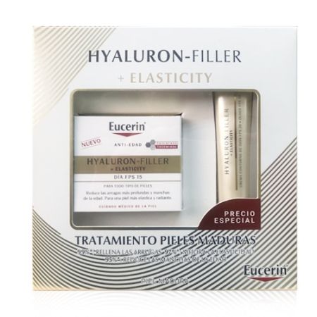 Eucerin Hyaluron-Filler+Elasticity Cr Dia Spf15 50ml +C Ojos 15ml