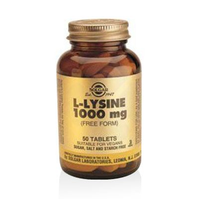 Solgar L-lisina 1000 mg. 250 comprimidos