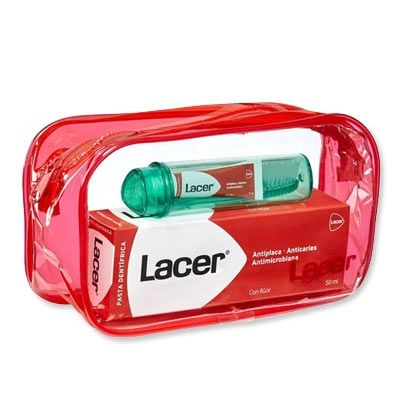 Lacer Pasta Dental Fluor 50ml + Cepillo de Viaje