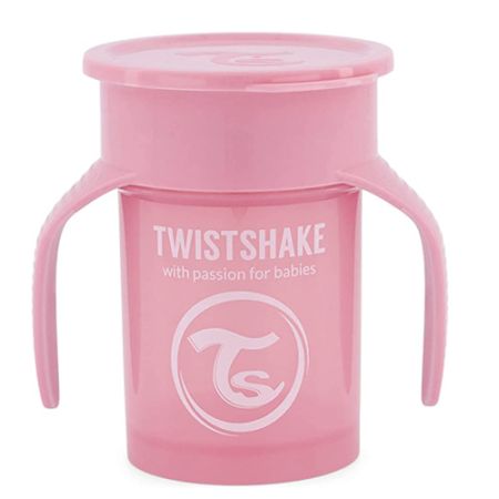 Twistshake 360 Vaso de Aprendizaje Rosa 230ml - Farmacia en Casa Online