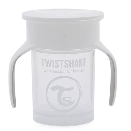 Twistshake 360 Vaso de Aprendizaje Blanco 230ml