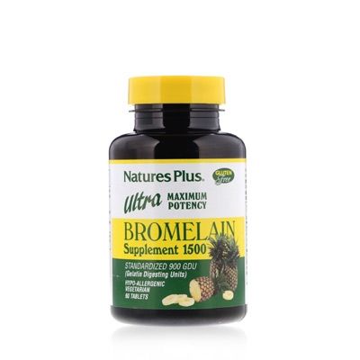 Natures Plus Ultra Bromelaina 1500mg Digestivo 60 Comprimidos