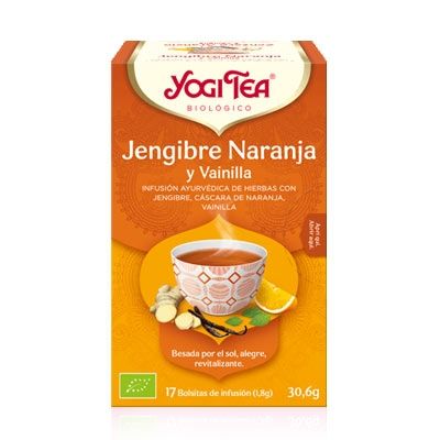 Yogi Tea Jengibre Infusion Naranja y Vainilla 17 Uds