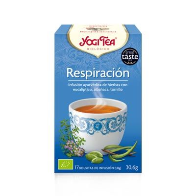 Yogi Tea Respiracion infusion eucalipto albahaca y tomillo 17 uds