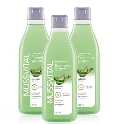 Mussvital Essentials Gel de Baño Aloe Vera Triplo 3x750ml