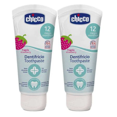 Chicco Dentifrico Infantil Fresa Duplo 2x50ml