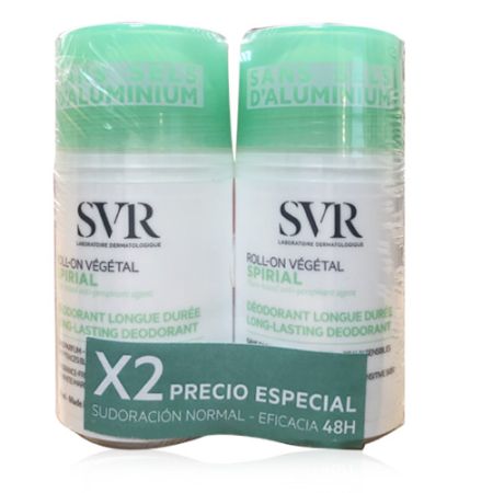 SVR Spirial Vegetal Desodorante Roll-On Duplo 2x50ml