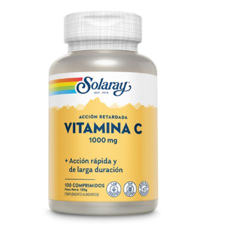 Solaray Vitamina C 1000mg Accion Retardada 100 Comprimidos