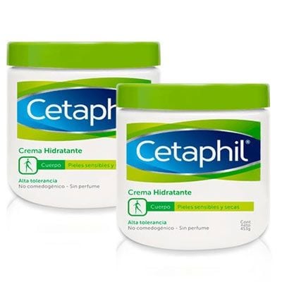 Cetaphil Crema Hidratante Piel Sensible-Seca Duplo 2x453gr