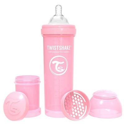 Twistshake biberón anti-colico rosa 4m+ 330ml - Farmacia en Casa Online
