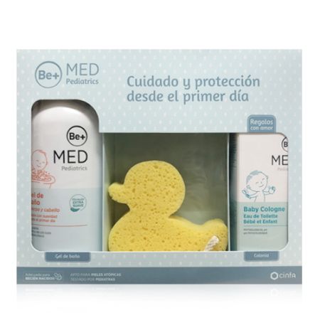 Be+ Pediatrics Pack Gel Baño 500ml + Colonia 100ml + Esponja