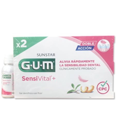 Gum Sensivital+ Sensibilidad Dental Pasta Duplo 2x75ml