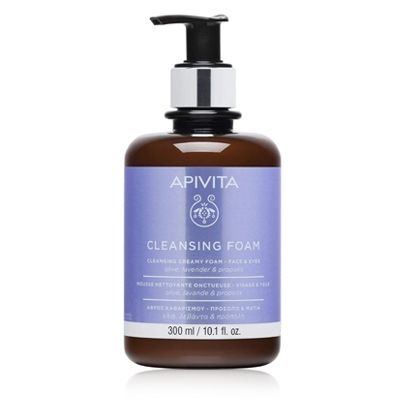 Apivita Cleansing Crema-Espuma Limpiadora Cara y Ojos 300ml