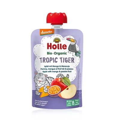 Holle Bio Organic Tropic Tiger Pure de Manzana Mango 8M+ 100gr