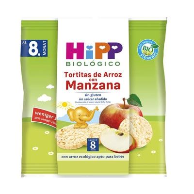 Hipp Biologico Tortitas Arroz y Manzana 8M+ 30g
