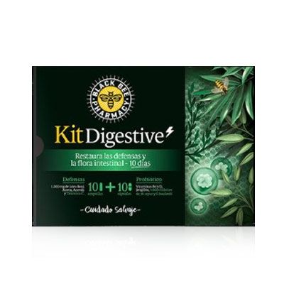 Black Bee Kit Digestive Defensas 10 Ampollas + Probiotico 10 Caps