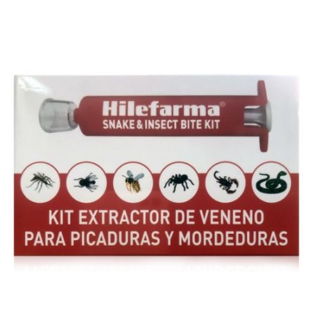 Hilefarma Kit Extractor de Veneno Picaduras y Mordeduras