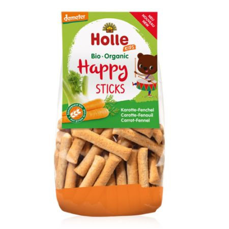 Holle Kids Bio Organic Happy Sticks Zanahoria 100g