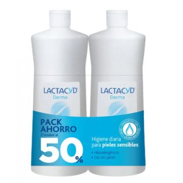 Lactacyd Derma Gel de Baño Duplo 2x1l