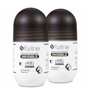 Farline Desodorante Invisible 48h Antimancha Roll-on Duplo 2x50ml